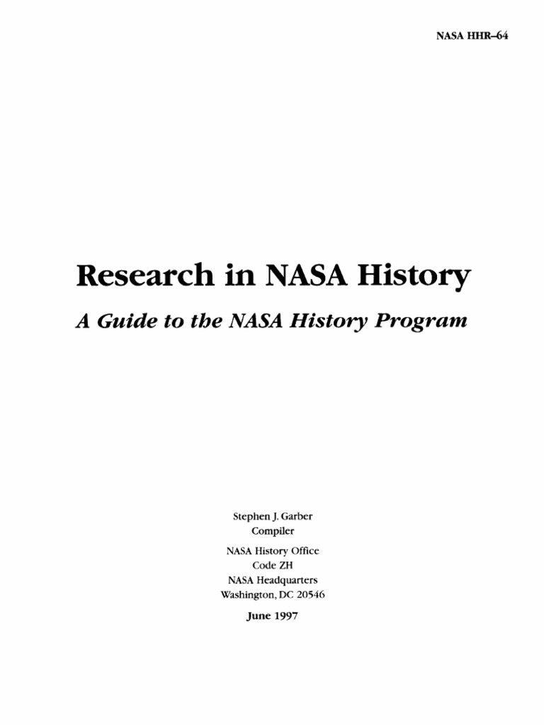 NASA History Program Overview Guide | PDF | Nasa | Space Agencies