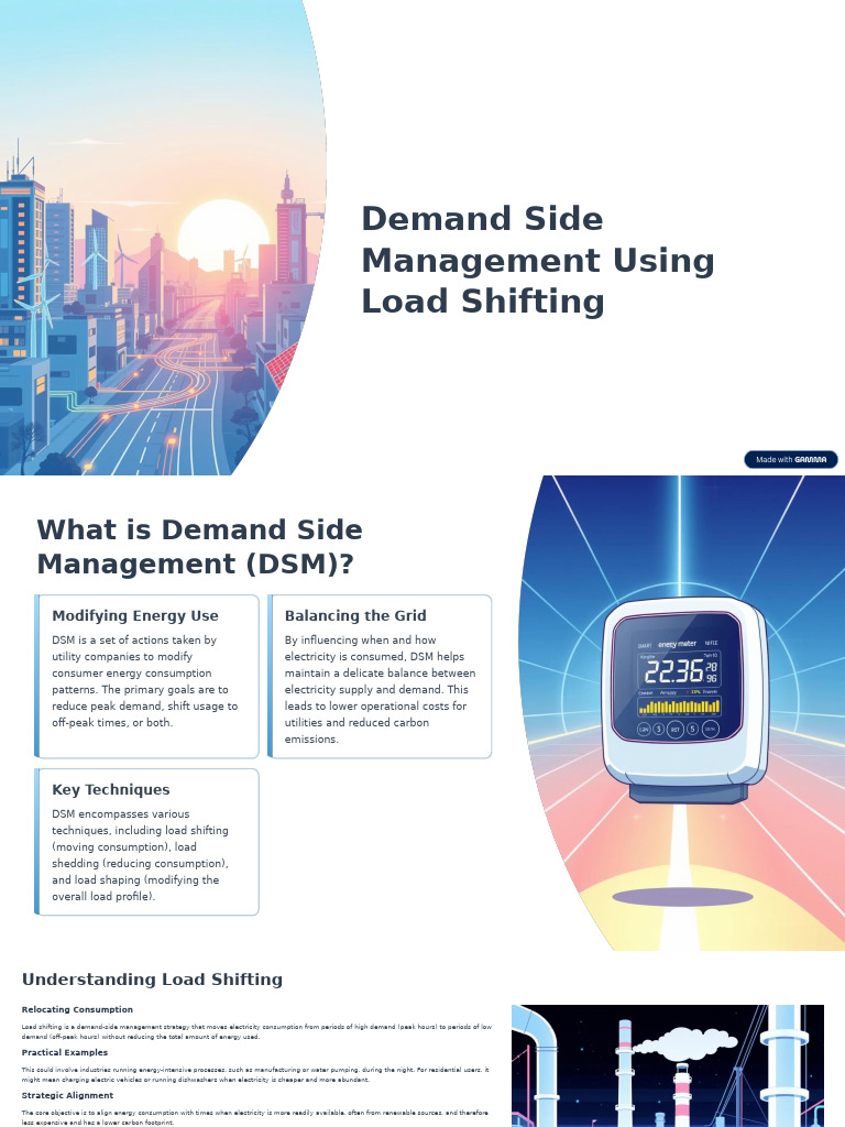 Load Shifting in Demand Side Management | PDF | Electrical Grid ...