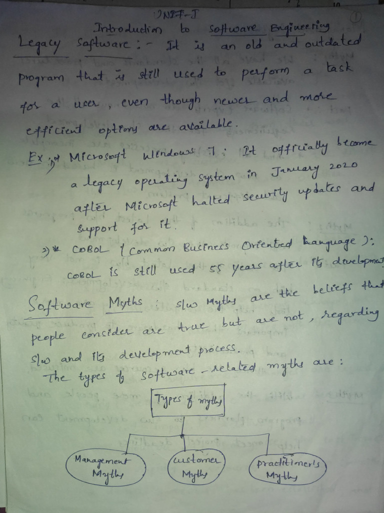 SE Unit 1 | PDF