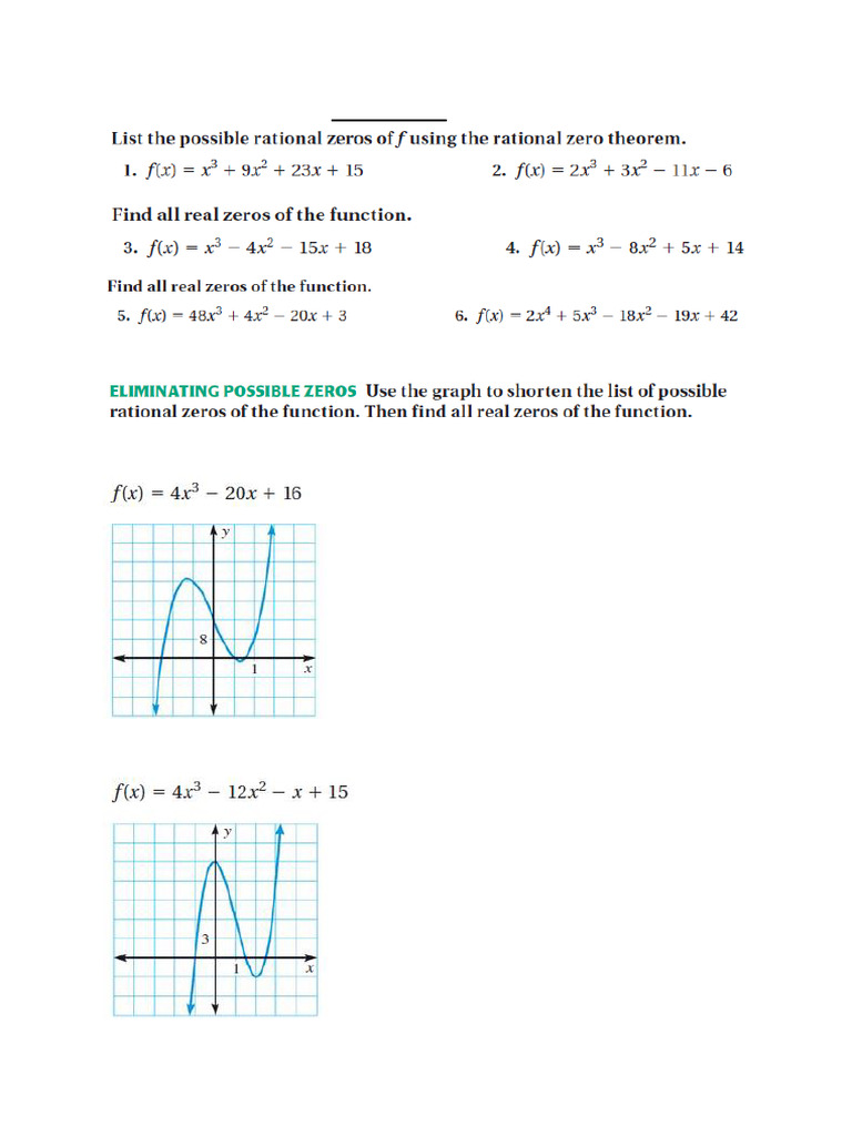 Assignment - Rational Functions | PDF