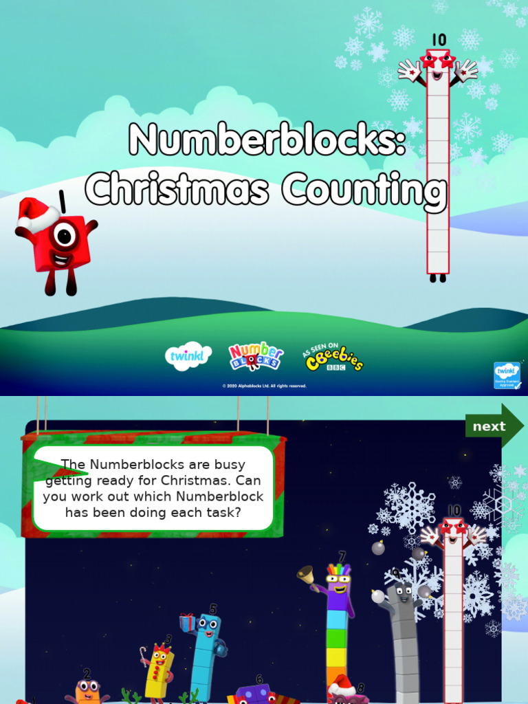 t m 33328 Numberblocks Christmas Counting Powerpoint Ver 16(1) | PDF ...