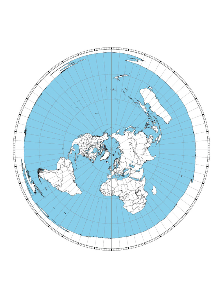 Azimuthal Map North Pole | PDF