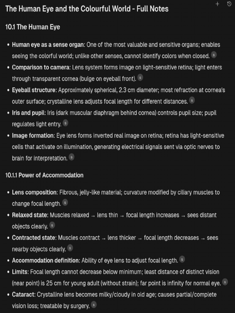 Human Eye: Structure, Vision Defects & Light | PDF | Human Eye | Sunset