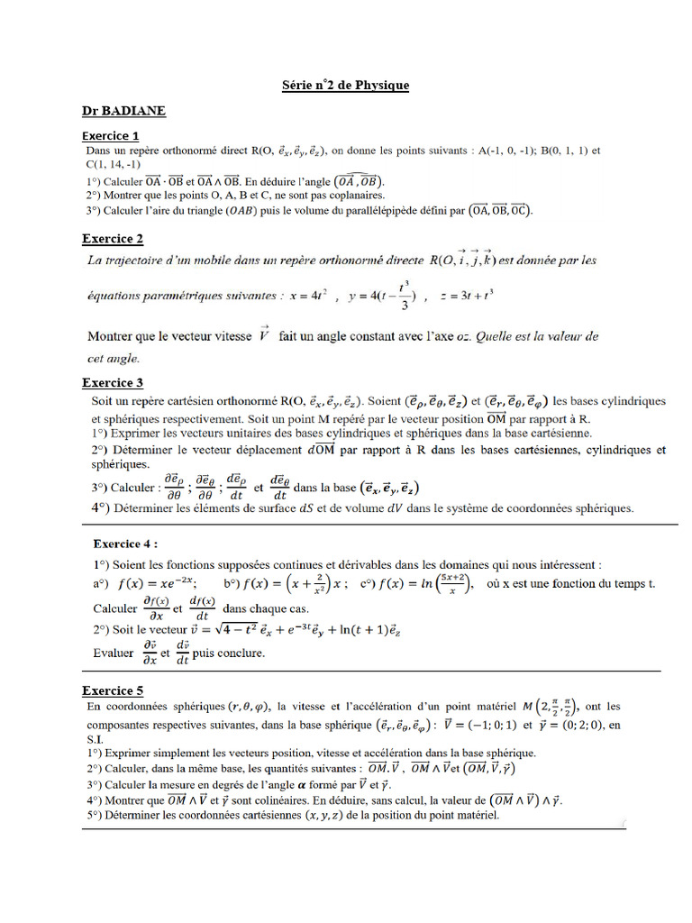 Td2 Physique | PDF
