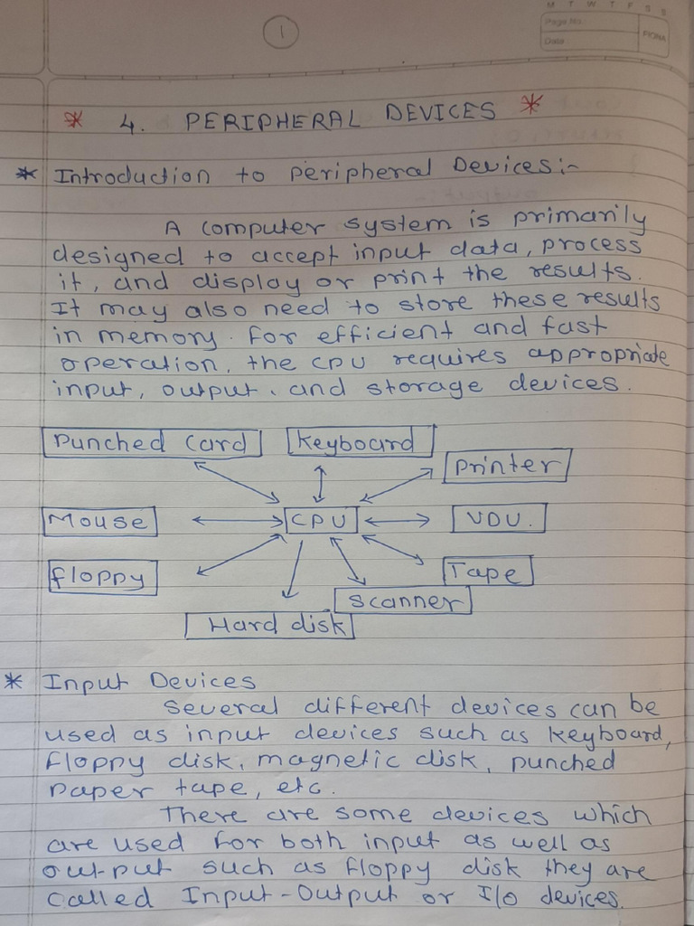 Overview of Peripheral Devices in Computing | PDF | Computer Hardware