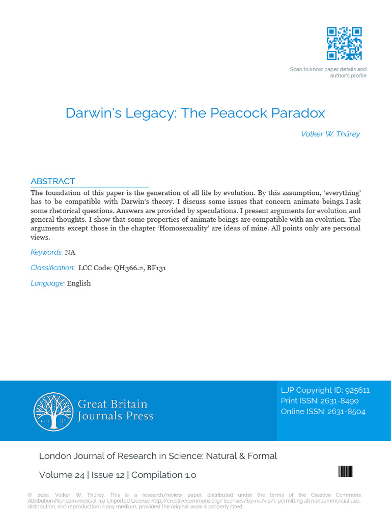 Darwin's Legacy: Evolution Insights | PDF | Ethanol | Peafowl