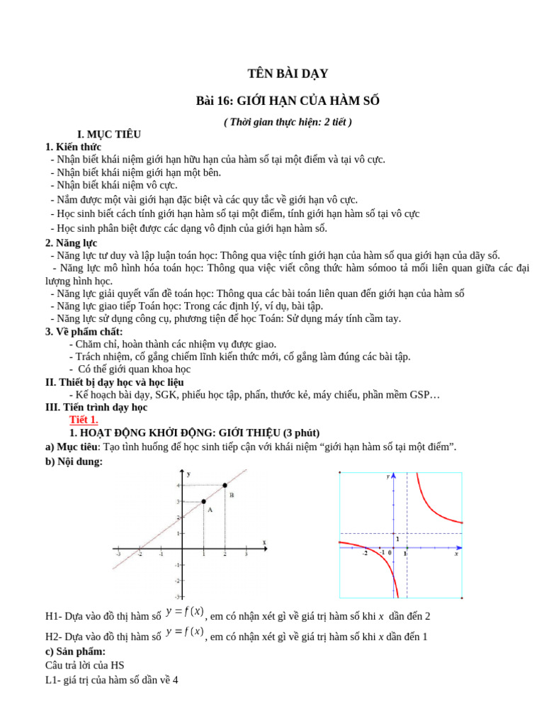 Giáo Án Ghchs | PDF