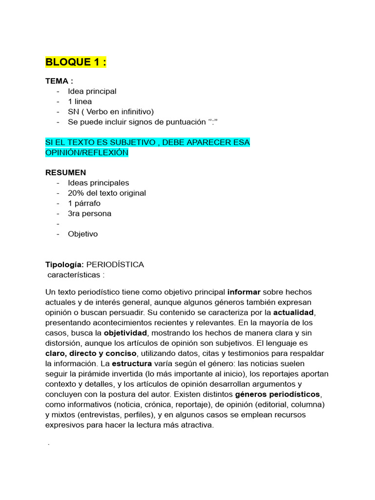 Bloque 1 | PDF
