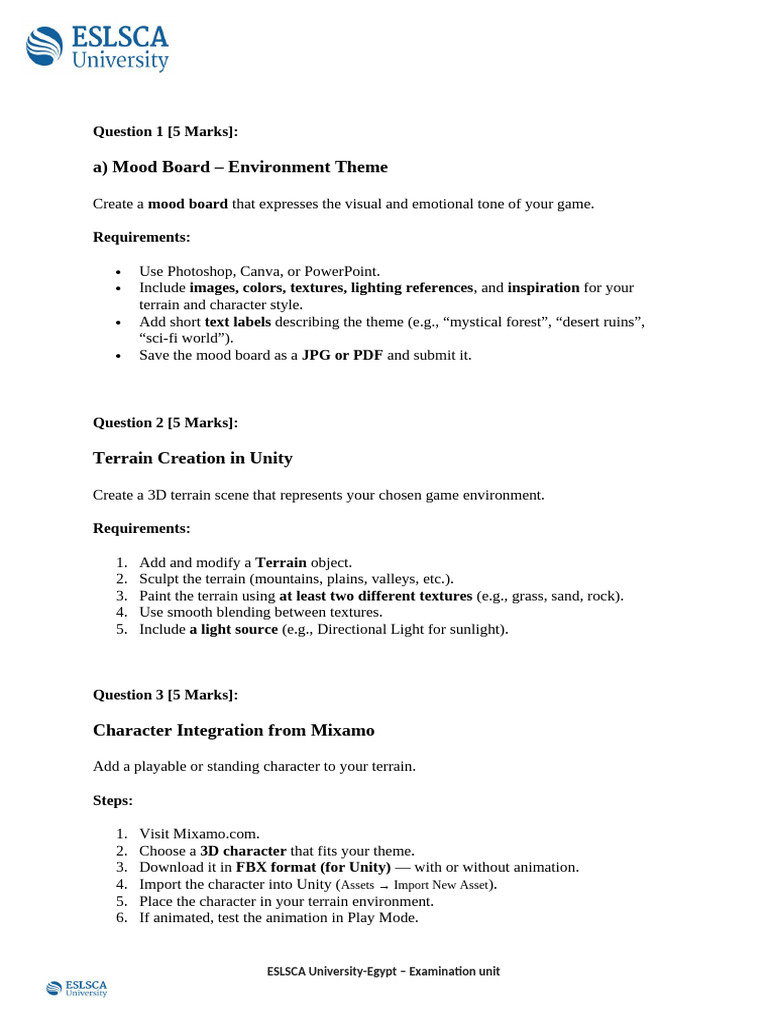 Midterm - Exam | PDF | 3 D Computer Graphics