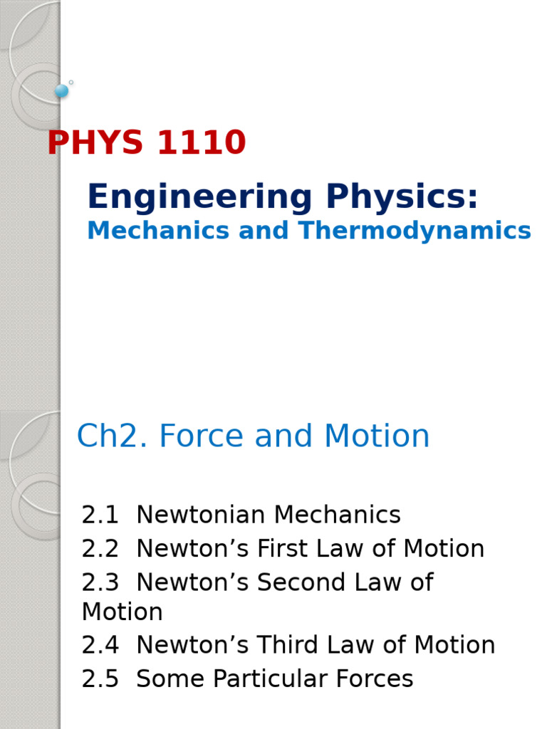 Newton's Laws of Motion Explained | PDF | Force | Friction