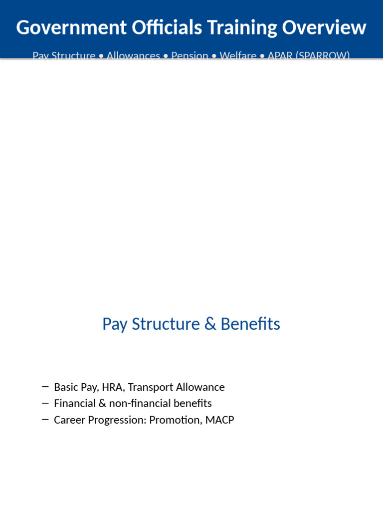 Government Officials Training Guide | PDF