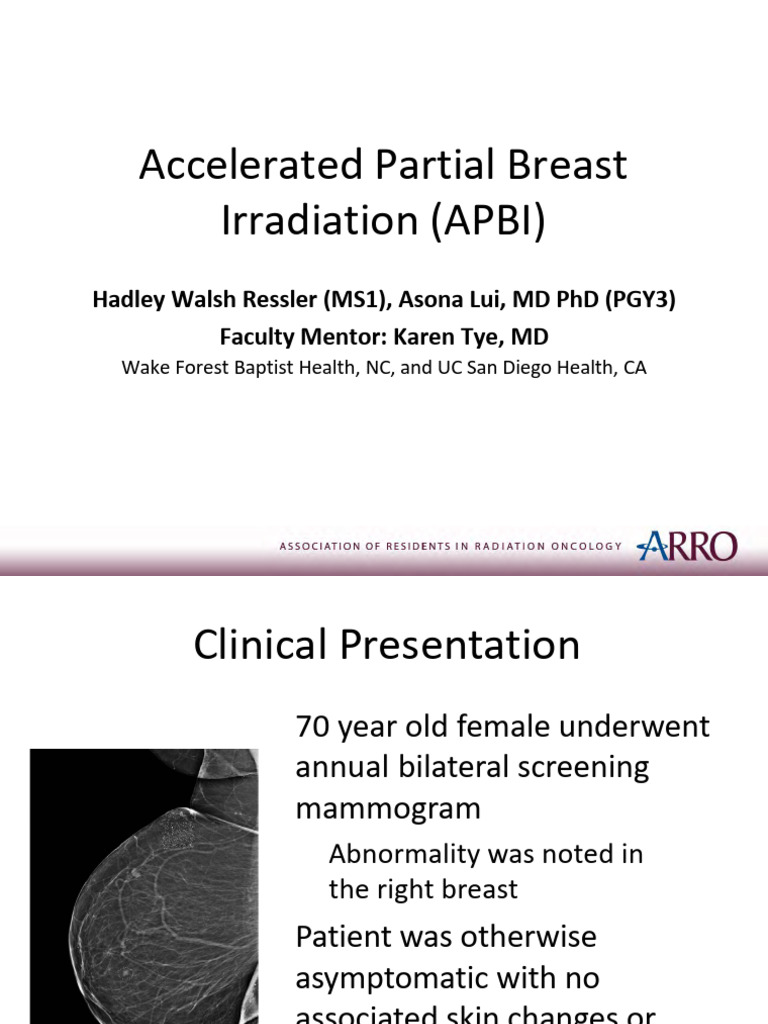 apbi_arro | PDF | Radiation Therapy | Breast Cancer
