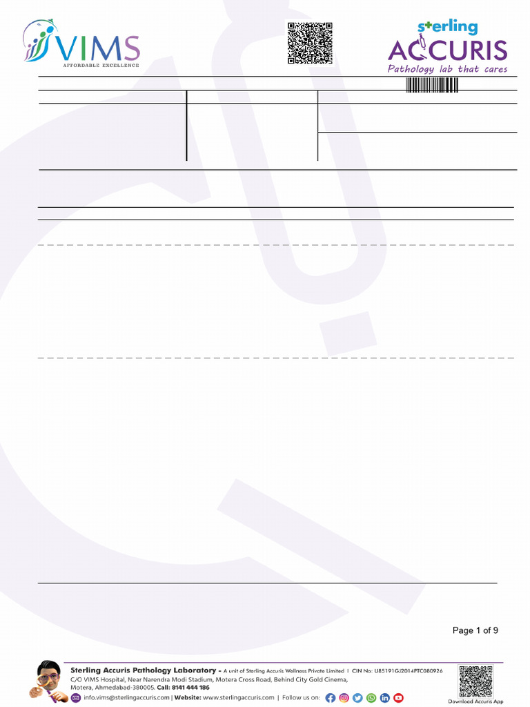Abnormal Result(s) Summary: Laboratory Test Report | PDF | Blood ...