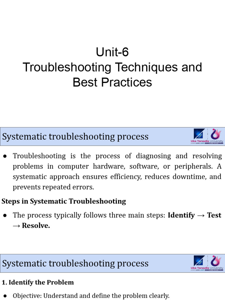 Troubleshooting Techniques for Hardware Issues | PDF | Hard Disk Drive ...