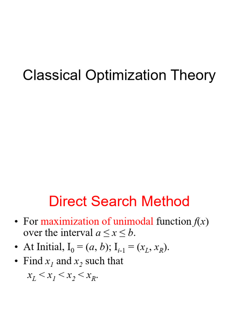 Direct Search Method | PDF | Mathematical Analysis