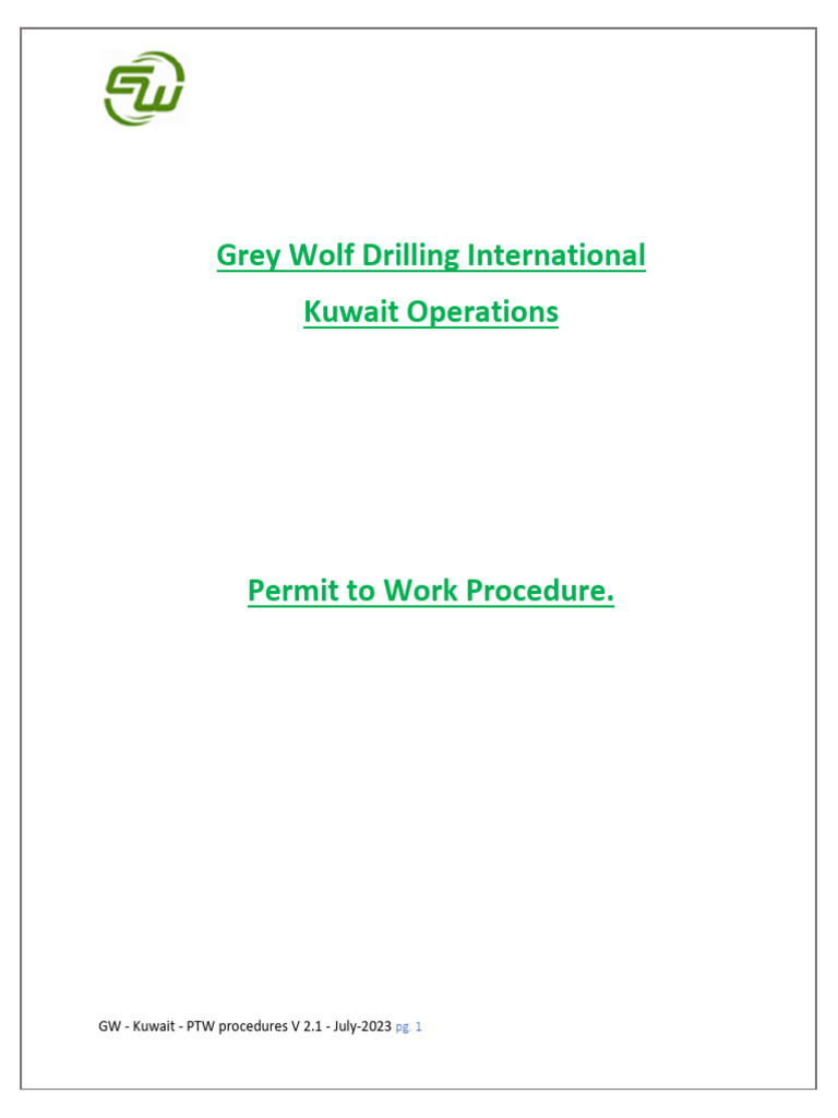 Kuwait PTW Procedures for Safety Compliance | PDF | Radiation ...