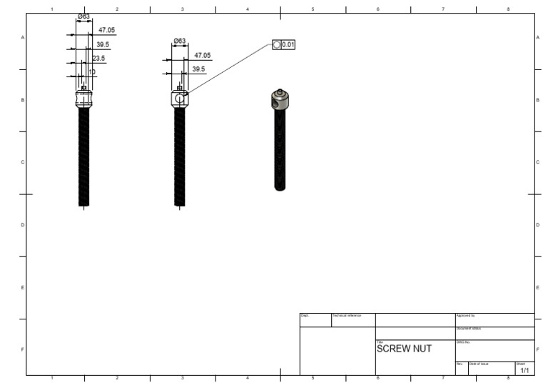 Screw Nut Technical Reference Guide | PDF