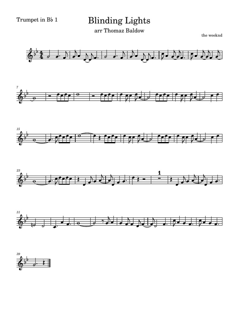 Untitled Score - Trumpet in B | PDF