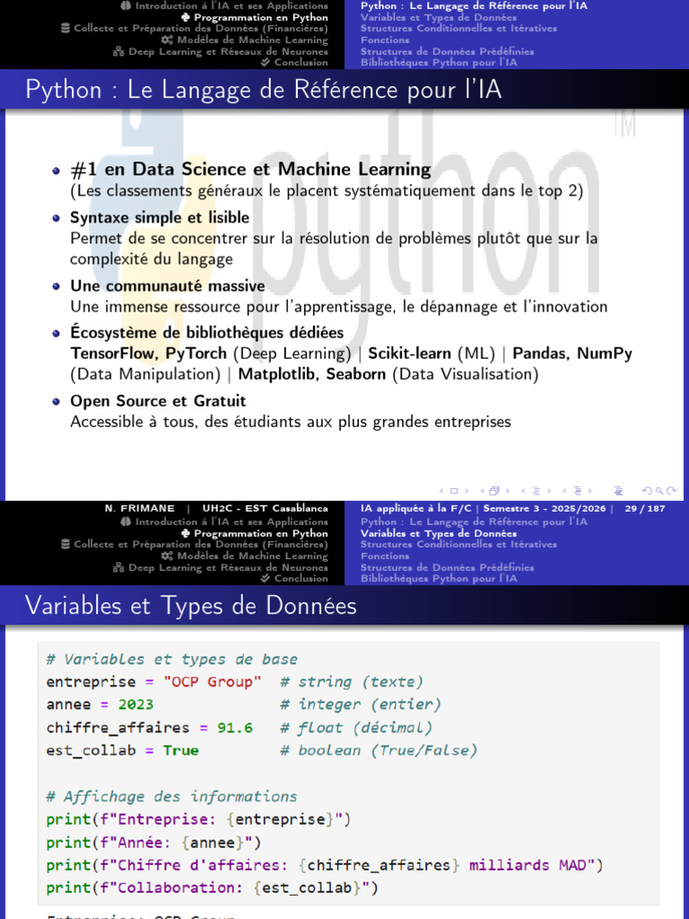 Chapitre2 Parties1-4 | PDF | Python (Langage de programmation ...