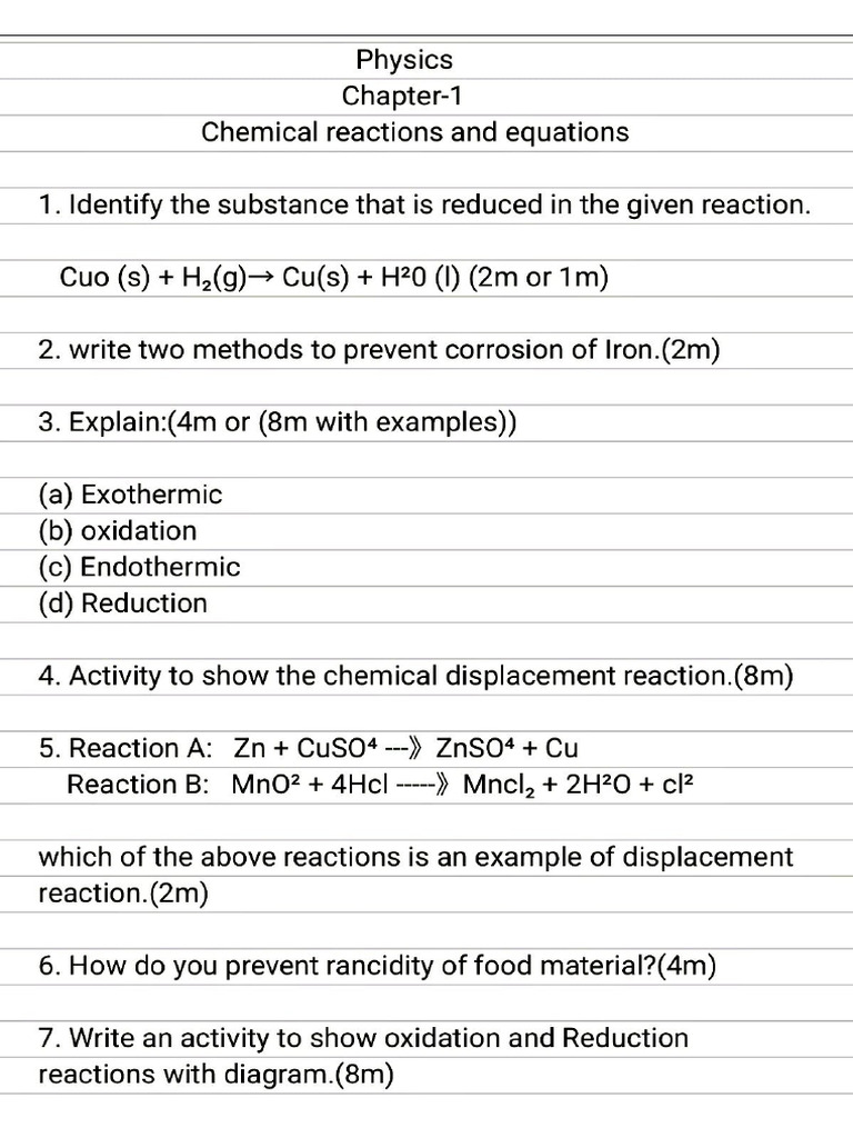 Physics CH 1 Imp Questions | PDF