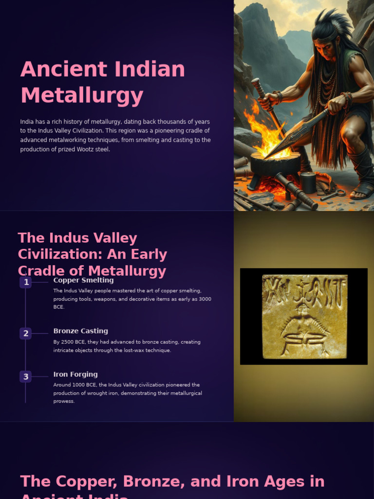Ancient Indian Metallurgy Pptx Pdf Steel Iron Age