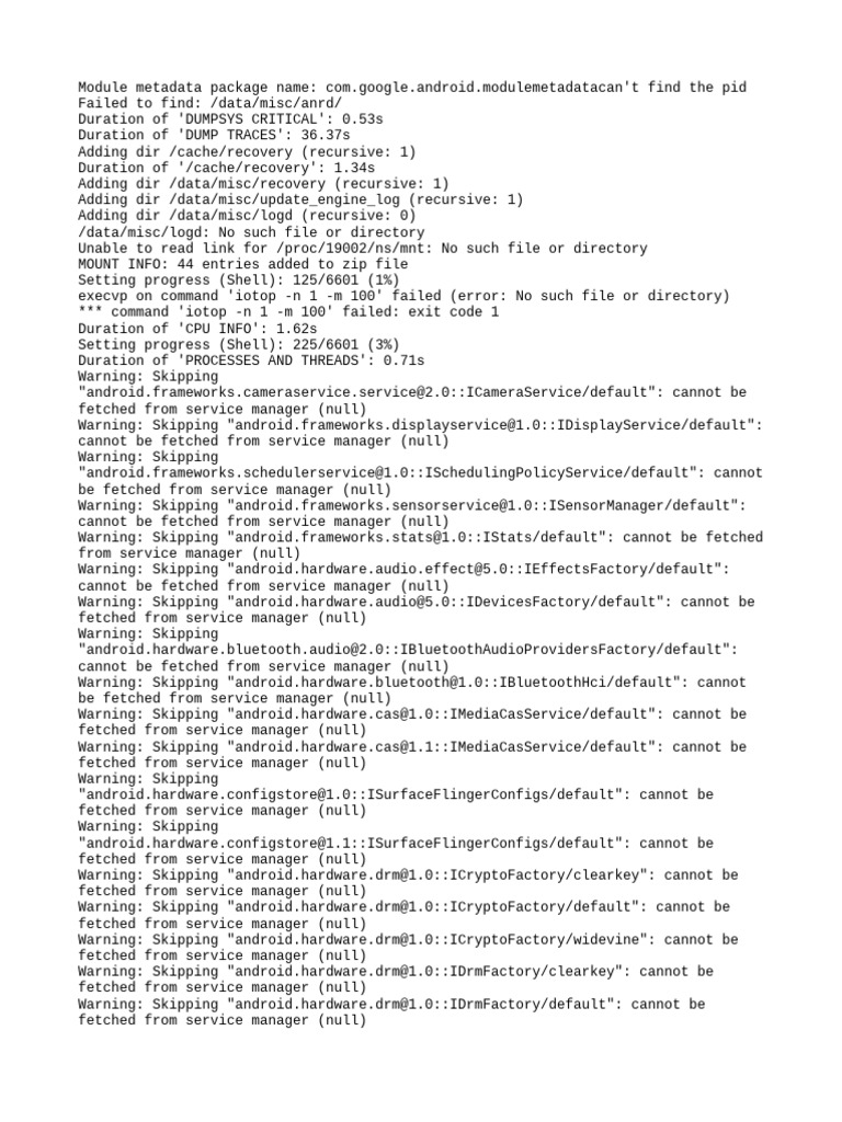 Android Module Metadata Errors Report | PDF | Computer Programming ...
