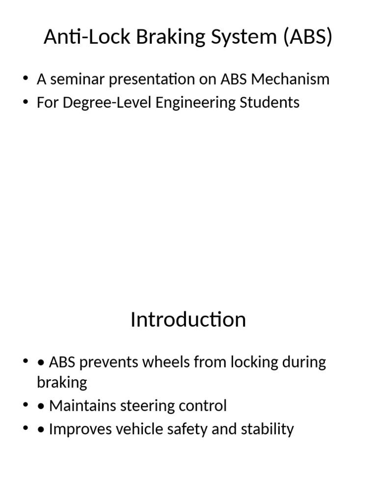 ABS Presentation | PDF