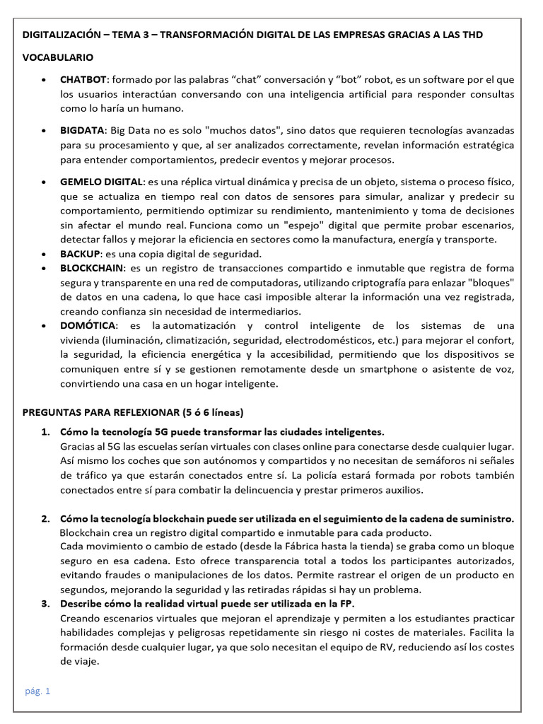 Transformación Digital en Empresas | PDF | Internet de las Cosas ...