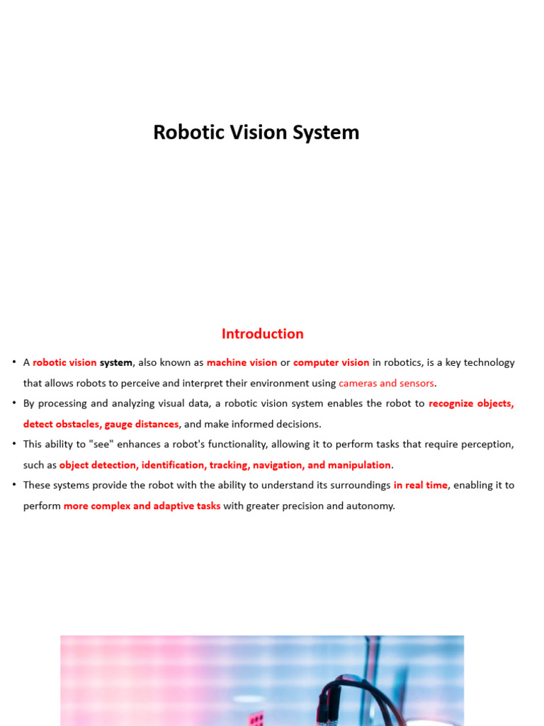 Understanding Robotic Vision Systems | PDF | Computer Vision | Analog ...