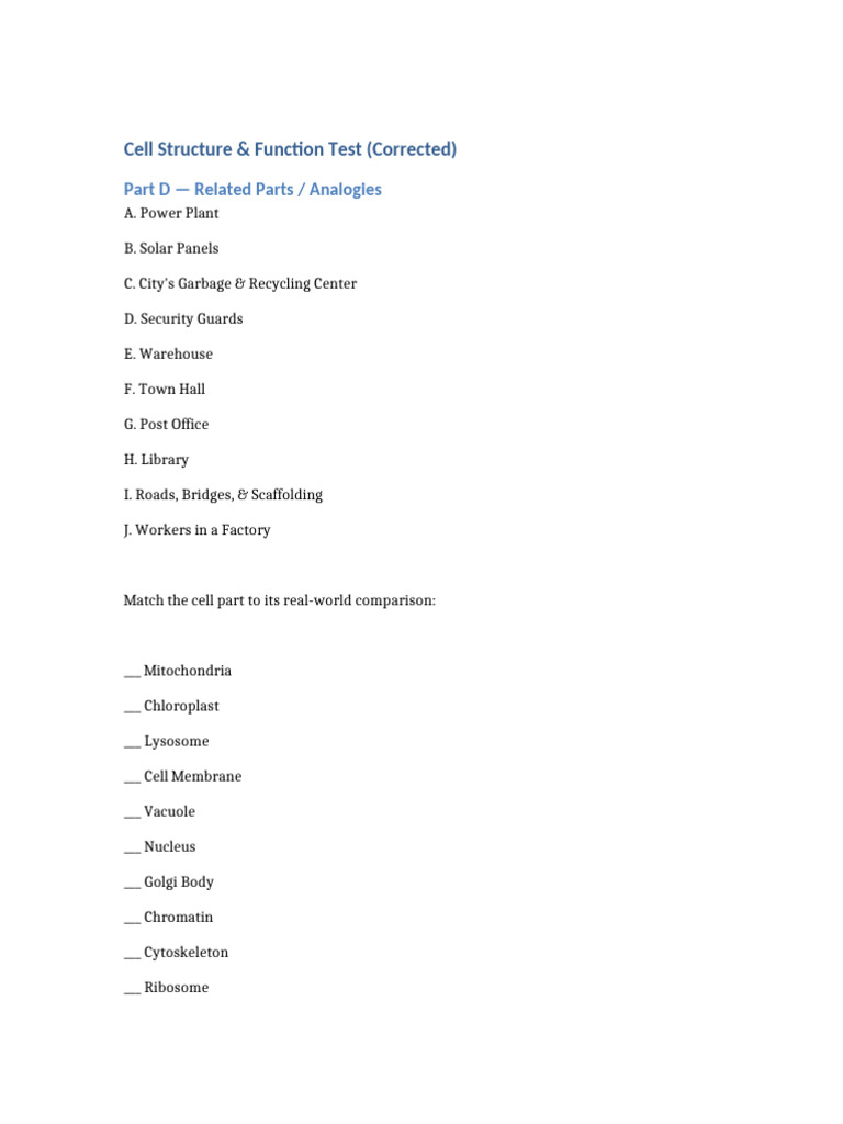 Corrected Test | PDF
