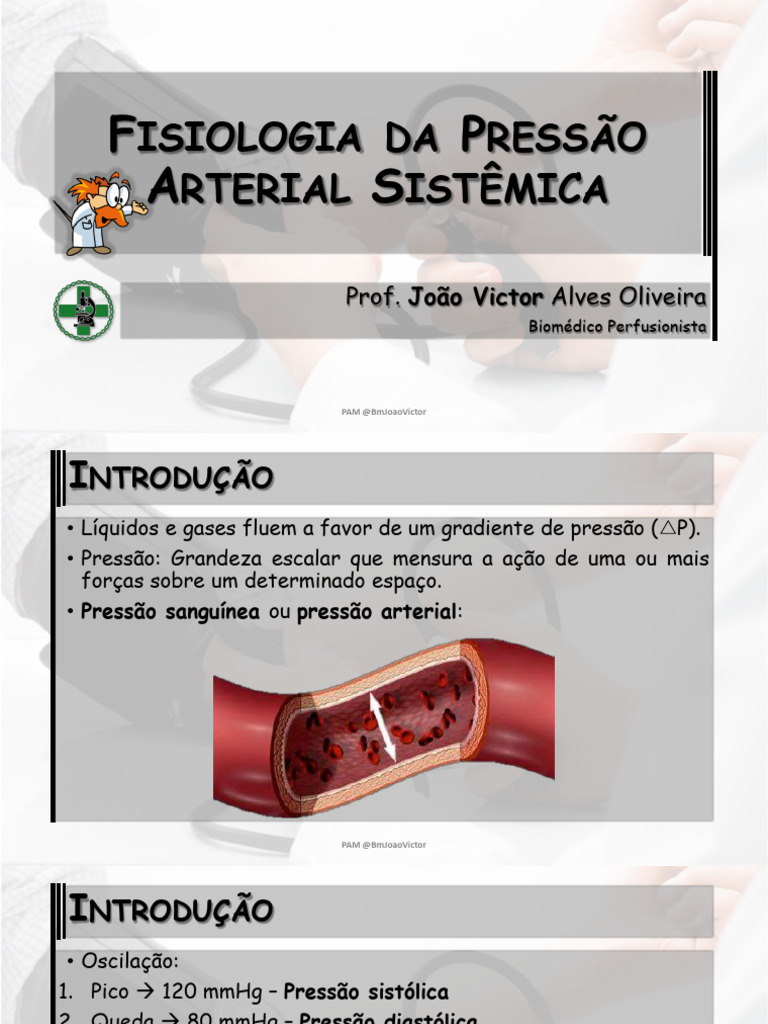 Fisiologia da Pressão Arterial Sistêmica | PDF | Pressão sanguínea ...