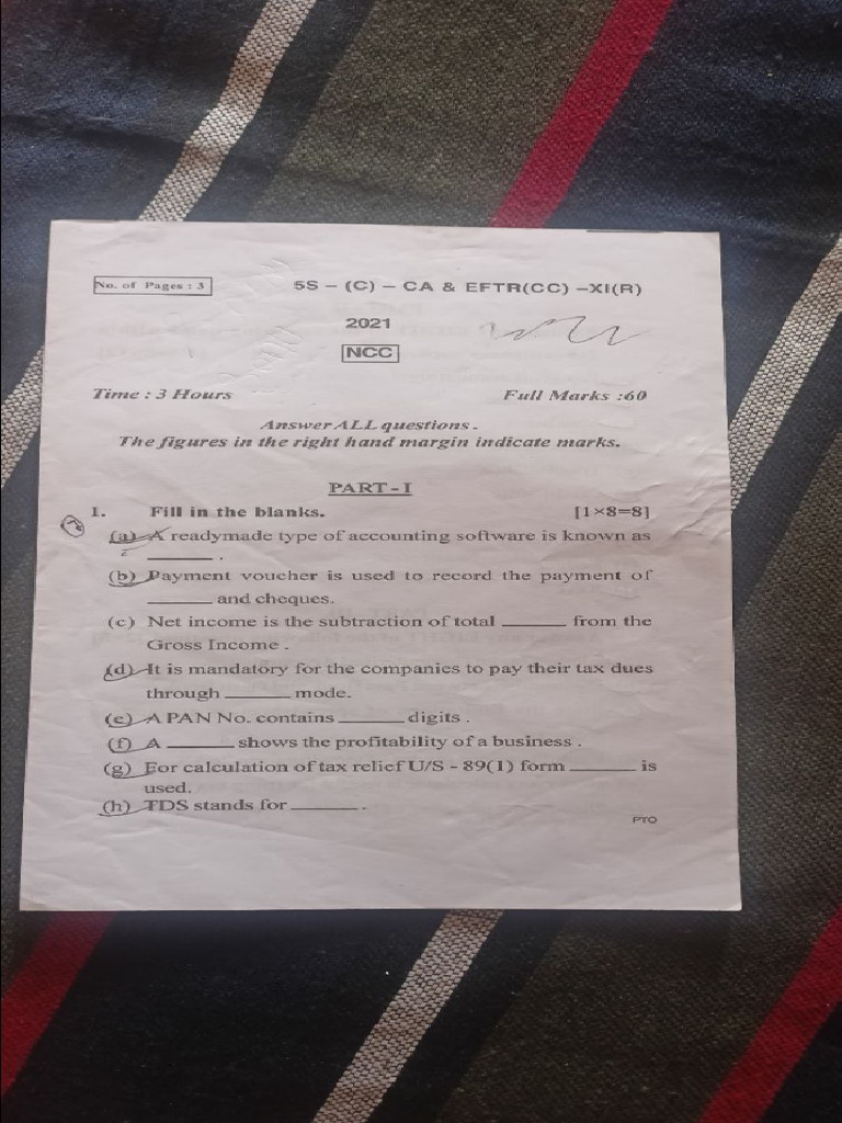 2021 5th Sem Questions | PDF