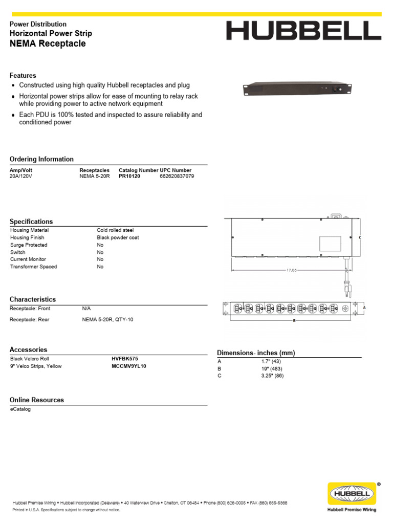 Premise Pr10120 Spec | PDF