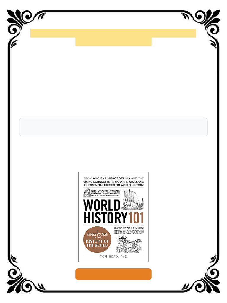 World History 101 Tom Head Ebook Available Any Format | PDF | Sumer | Anno  Domini, image size:768x1024