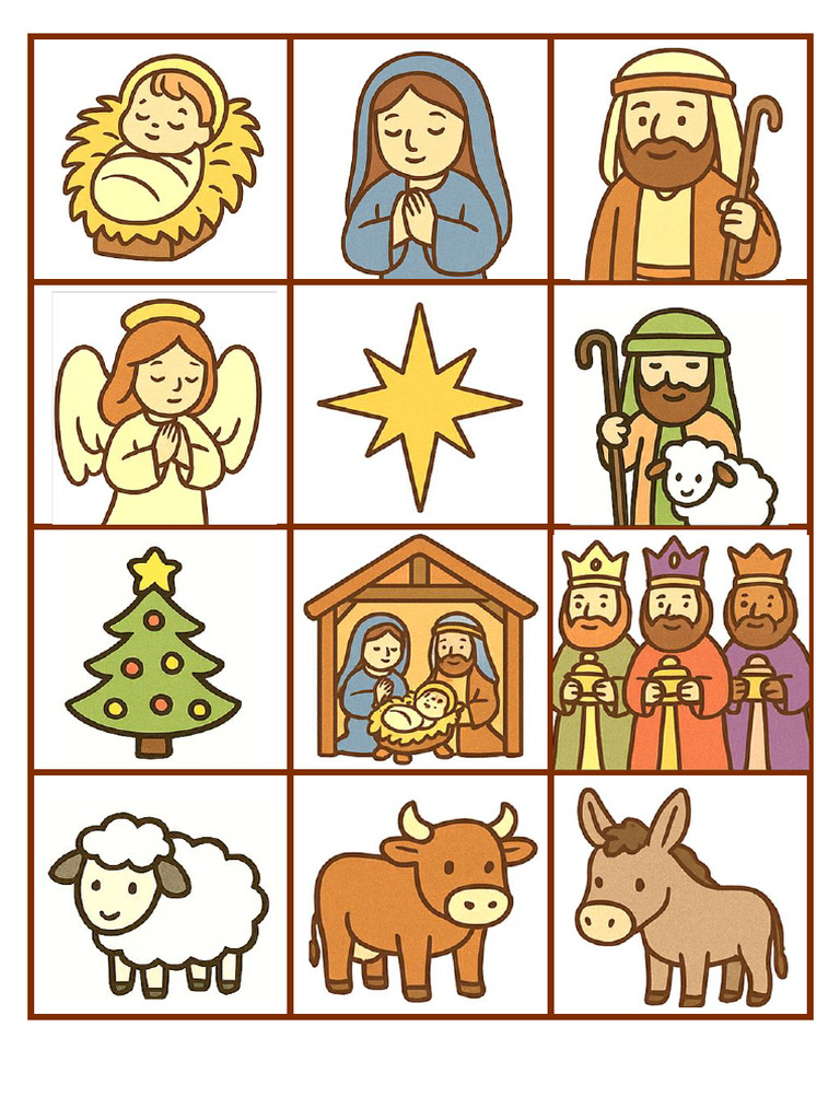 Jogo da Memória Nascimento de Jesus - Natal | PDF