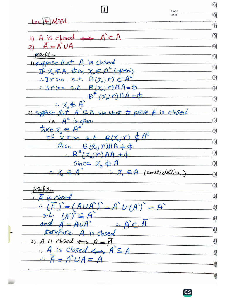Math331 Lec4 | PDF