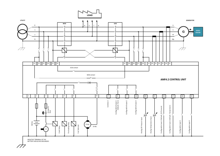 Diesel Generator Control Unit Guide | PDF | Relay | Electronics