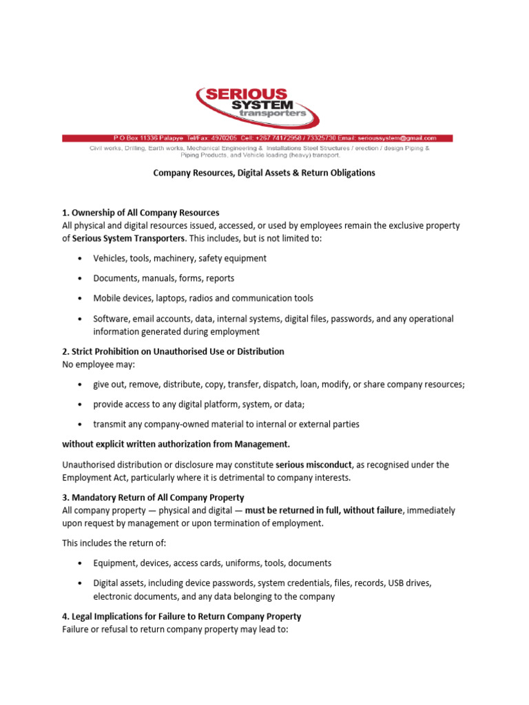 Company Resources | PDF