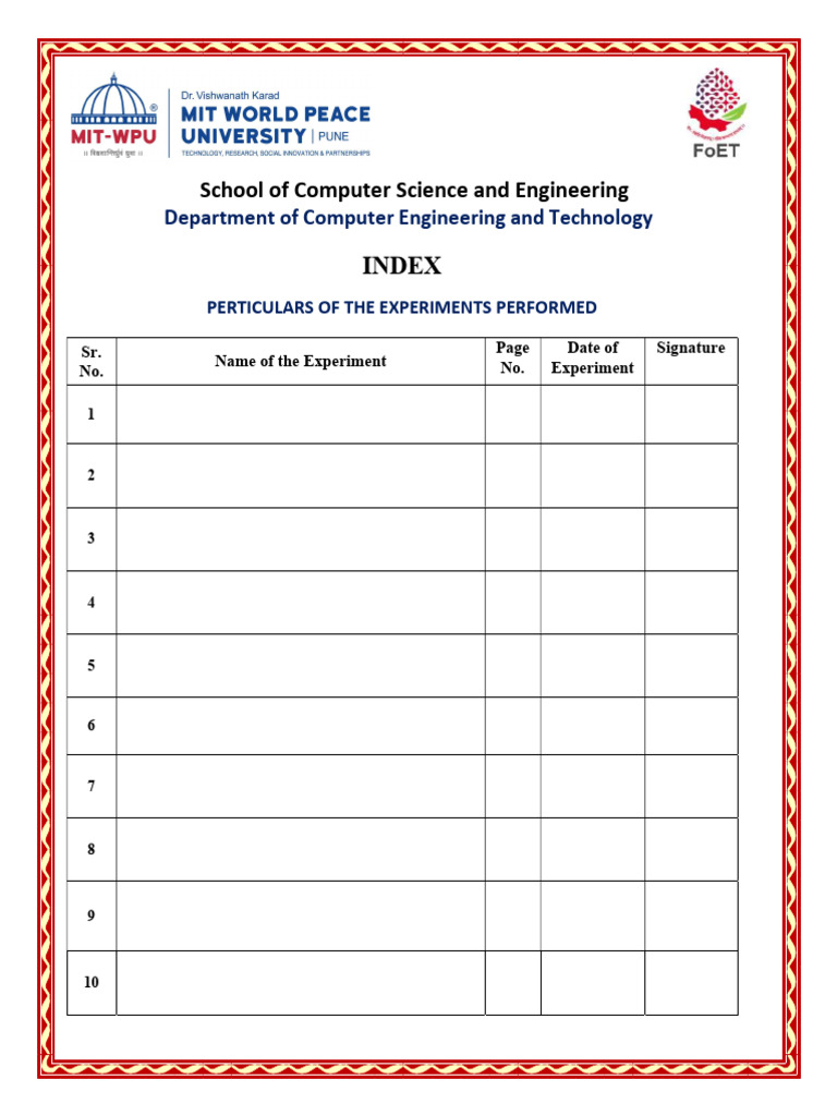 Computer Science Experiment Certification | PDF