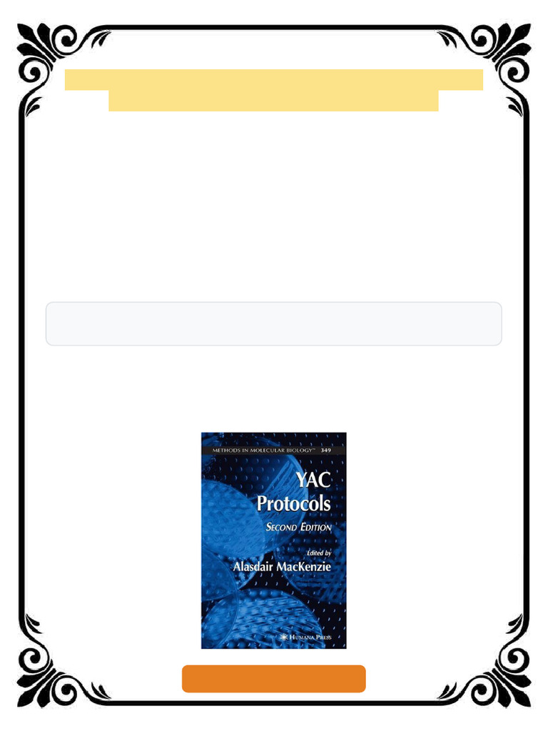 YAC Protocols 2nd Edition David Markie (Auth.) ebook no waiting time ...