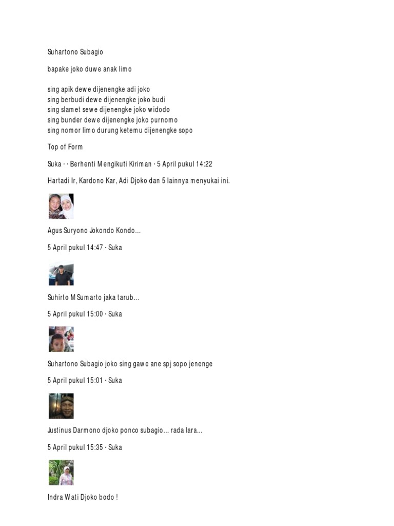 Bapake Joko Duwe Anak Limo Update1 Bapake Joko Duwe Anak Limo Update1