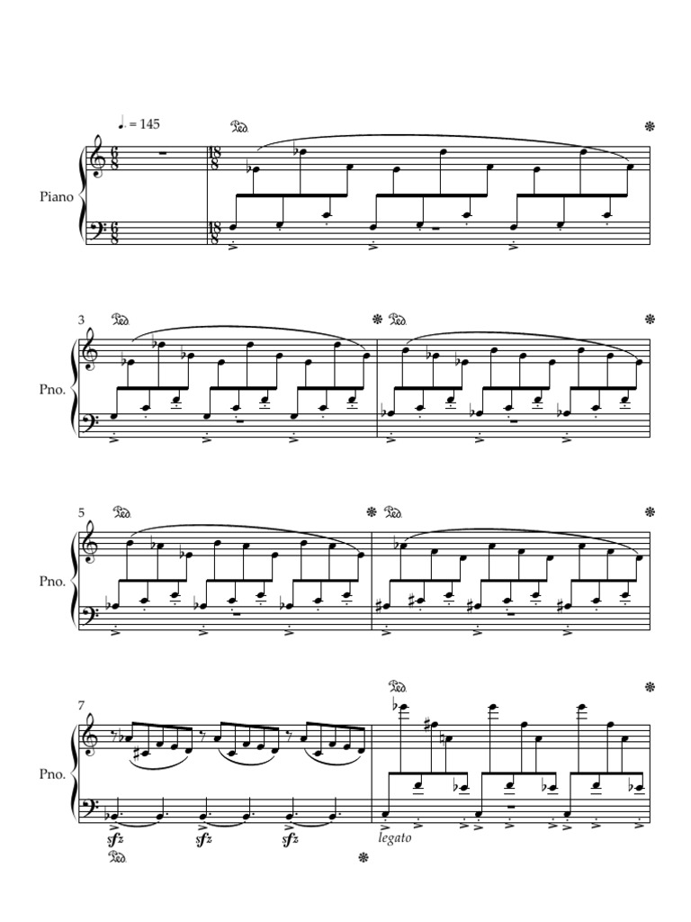 Partition de piano : notation et dynamique | PDF