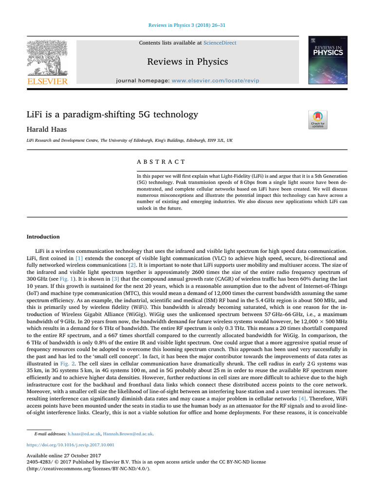 Lifi 1 | PDF | Light Emitting Diode | Cellular Network