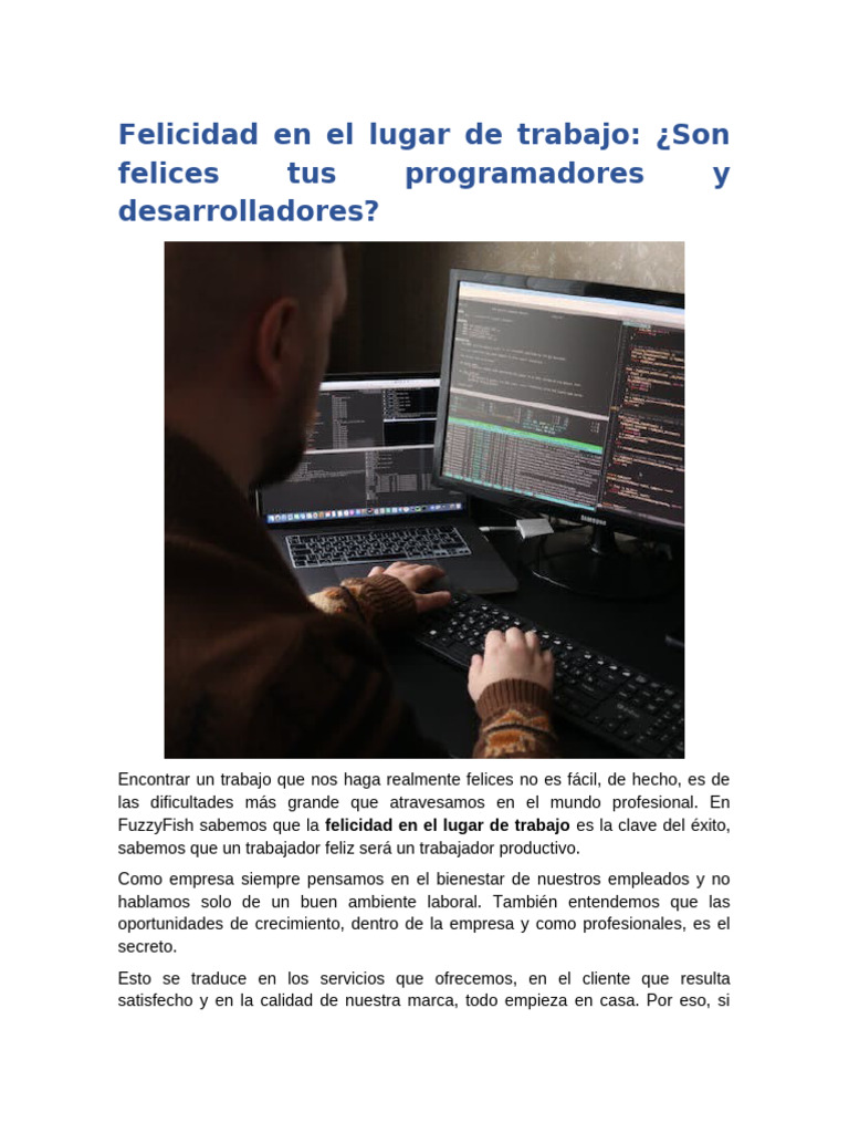 Mariangel 73 Felicidad en El Lugar de Trabajo | PDF | Felicidad