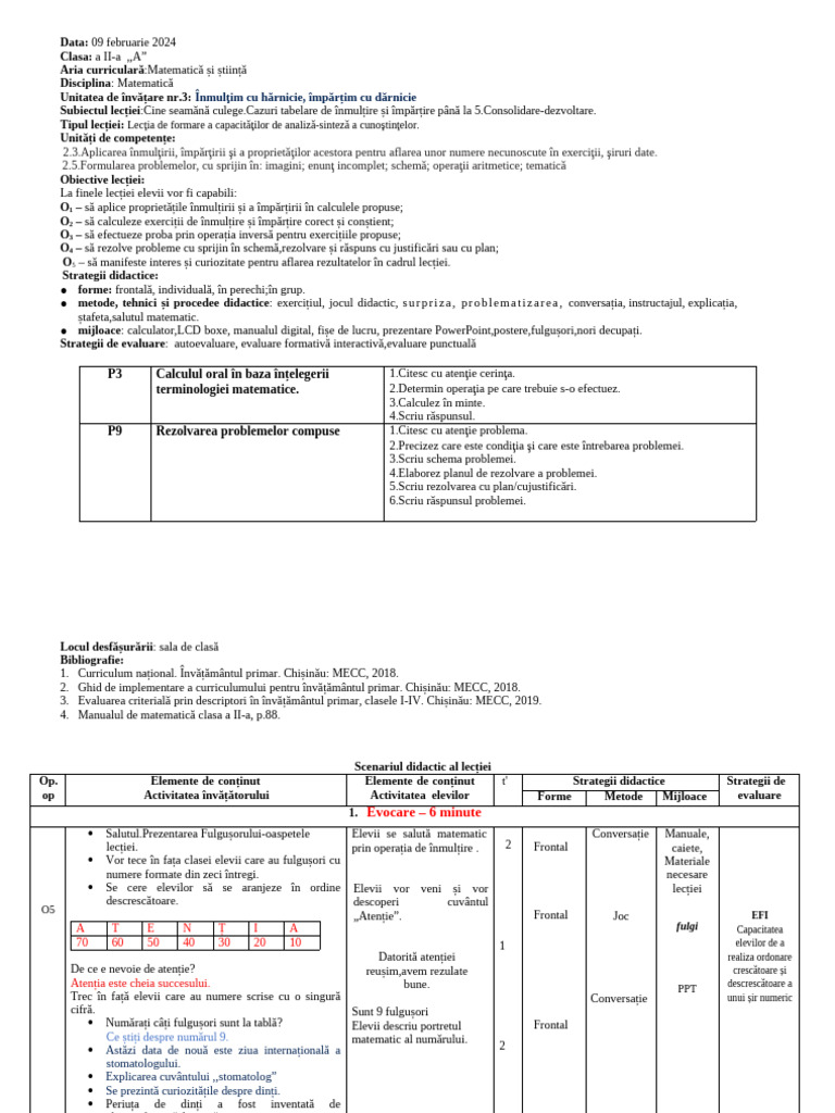 Proiect - Matematica Clasa A II-A | PDF