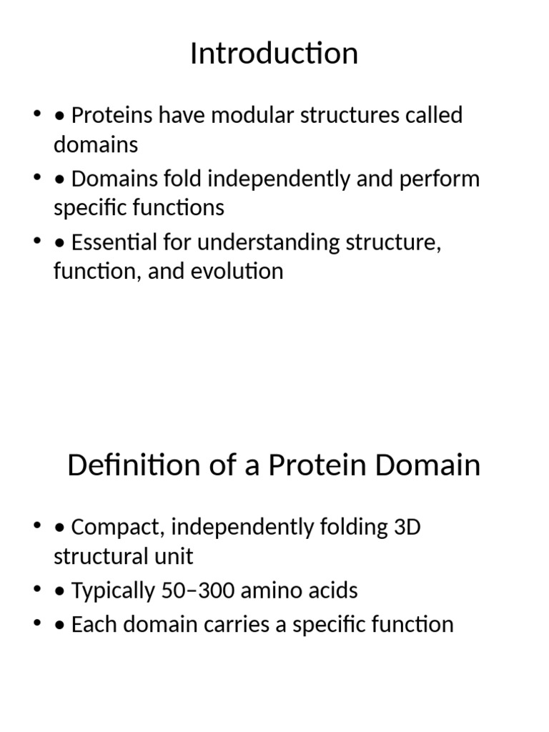 Understanding Protein Domains and Functions | PDF | Protein Domain ...
