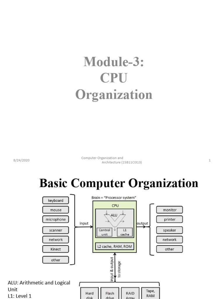Understanding CPU Organization and Functions | PDF | Central Processing ...
