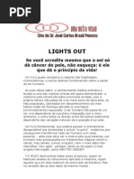 Apague a Luz! - Lights Out - T S Wiley - Por José Carlos Brasil Peixoto