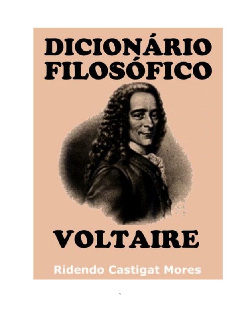 Dicionário Filosófico - Voltaire