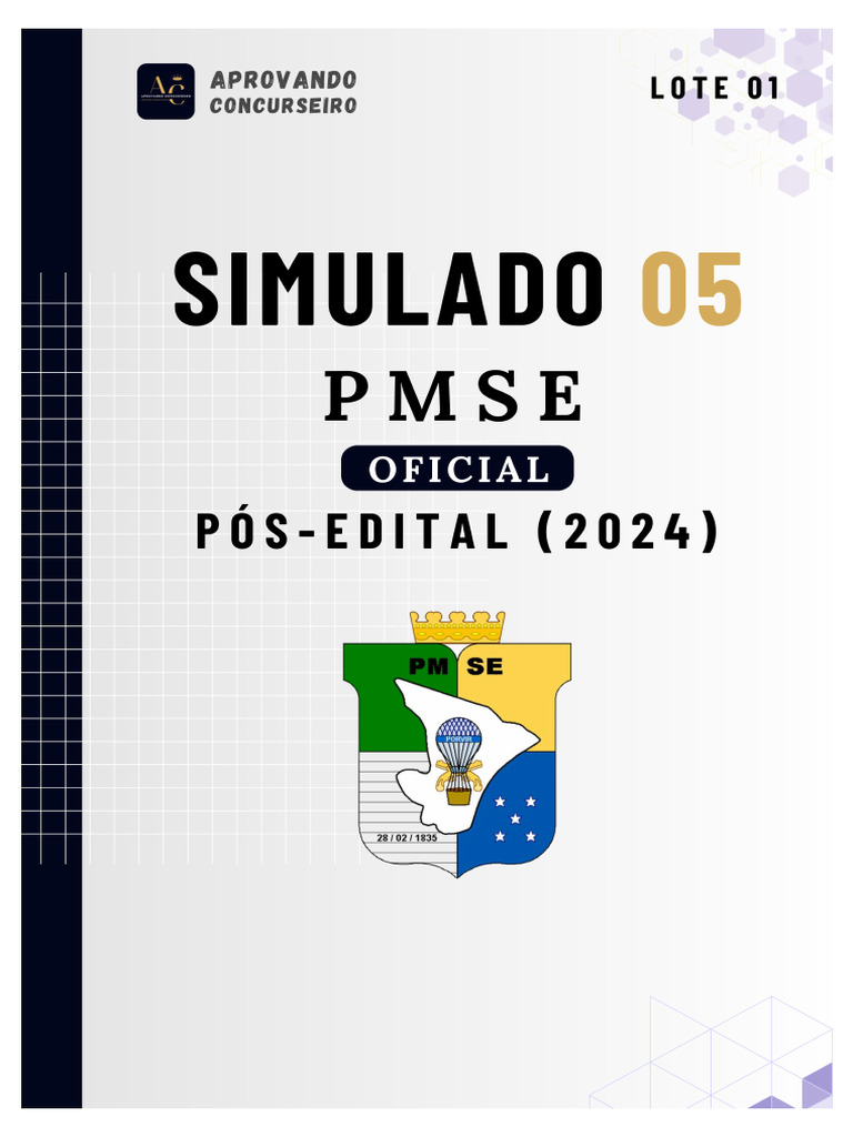 Simulado PMSE: Direito Constitucional e Penal | PDF | Crimes | Crime e ...